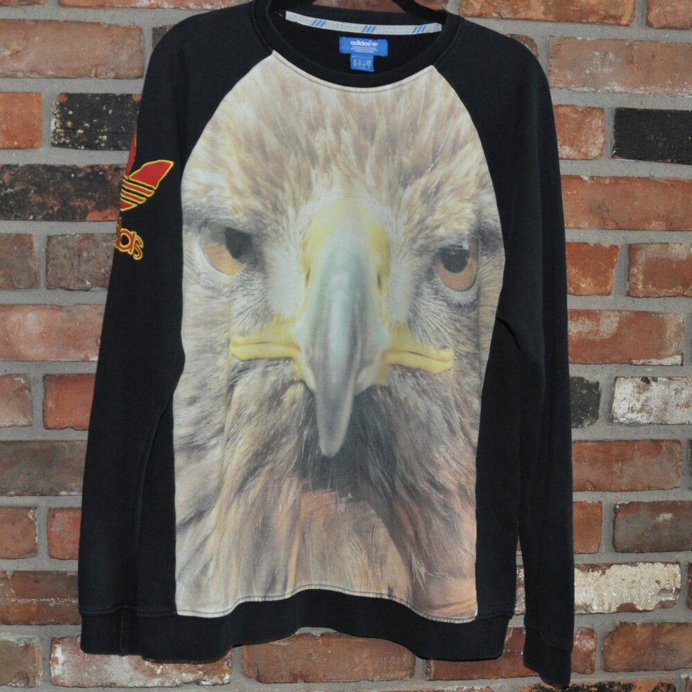 Adidas Trefoil LOGO Eagle Pullover Crewneck Sweater Top M